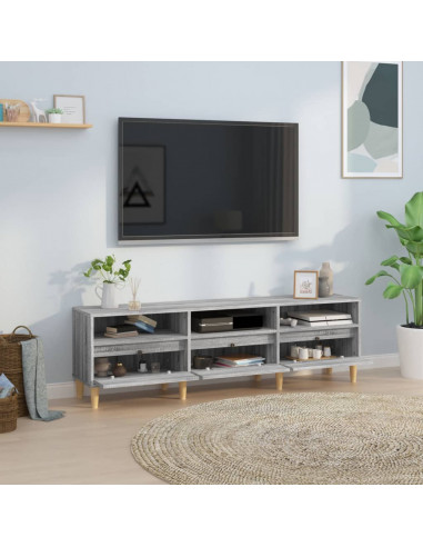 Mobile Porta TV Grigio Sonoma 150x30x44,5 cm Legno Multistrato
