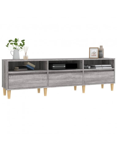 Mobile Porta TV Grigio Sonoma 150x30x44,5 cm Legno Multistrato