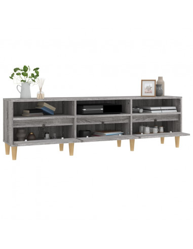 Mobile Porta TV Grigio Sonoma 150x30x44,5 cm Legno Multistrato