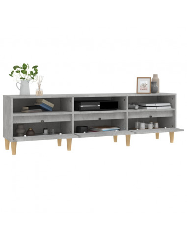Mobile TV Grigio Cemento 150x30x44,5 cm Legno Multistrato