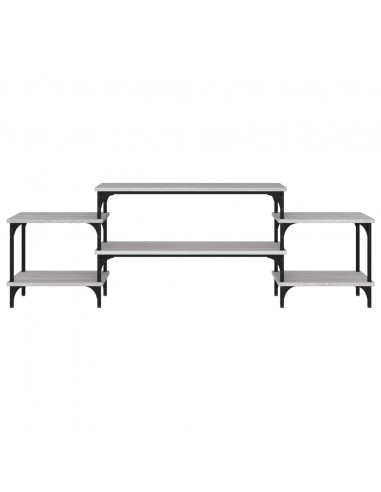 Mobile Porta TV Grigio Sonoma 157x35x52 cm in Legno Multistrato
