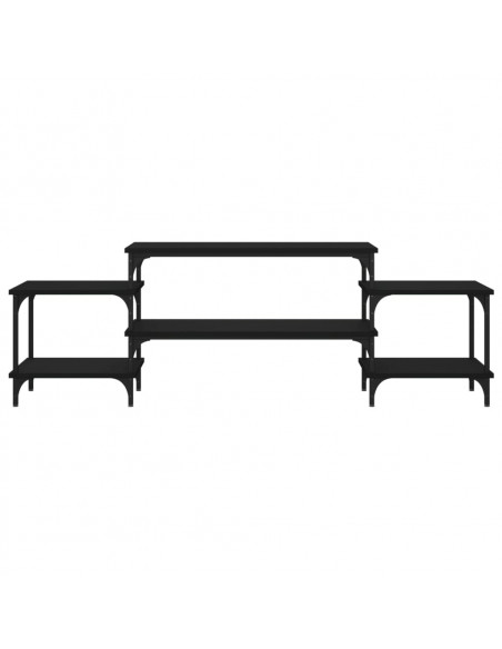 Mobile Porta TV Nero 157x35x52 cm in Legno Multistrato