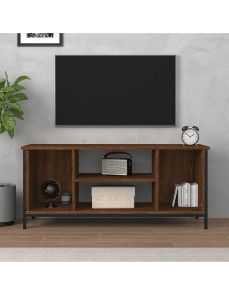Mobile TV Rovere Marrone 102x35x45 cm in Legno Multistrato