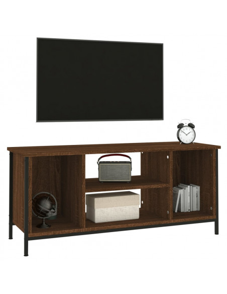 Mobile TV Rovere Marrone 102x35x45 cm in Legno Multistrato