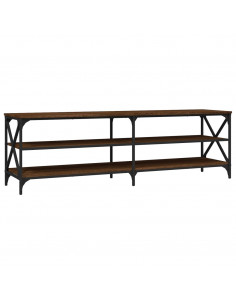 Mobile Porta TV Rovere Marrone 160x40x50 cm Legno Multistrato 2