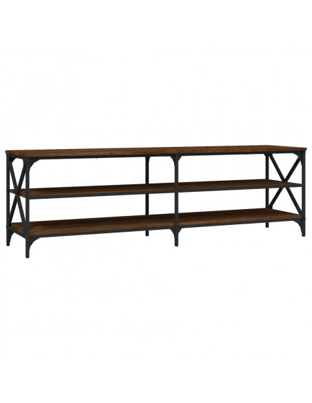 Mobile Porta TV Rovere Marrone 160x40x50 cm Legno Multistrato