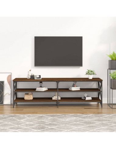 Mobile Porta TV Rovere Marrone 160x40x50 cm Legno Multistrato