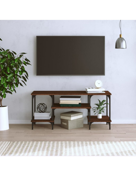 Mobile Porta TV Rovere Marrone 102x35x45,5 cm Legno Multistrato