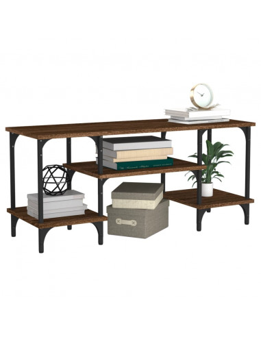 Mobile Porta TV Rovere Marrone 102x35x45,5 cm Legno Multistrato