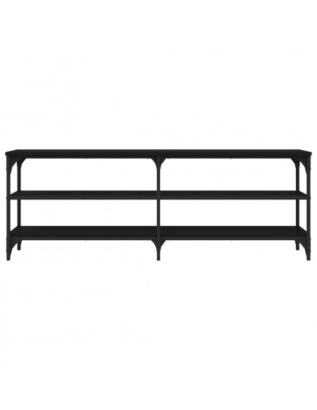 Mobile Porta TV Nero 140x30x50 cm in Legno Multistrato