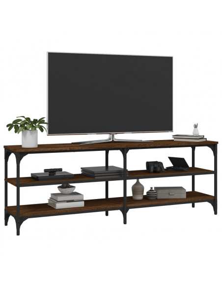 Mobile Porta TV Rovere Marrone 140x30x50 cm Legno Multistrato