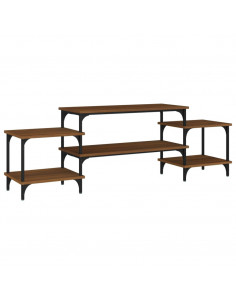 Mobile Porta TV Rovere Marrone 157x35x52 cm Legno Multistrato 2