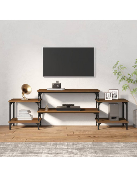 Mobile Porta TV Rovere Marrone 157x35x52 cm Legno Multistrato