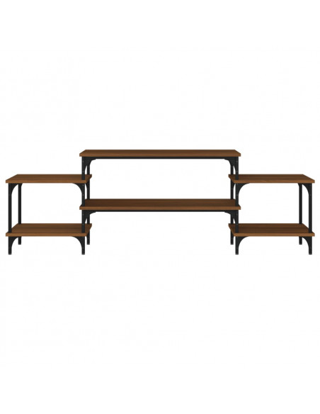 Mobile Porta TV Rovere Marrone 157x35x52 cm Legno Multistrato