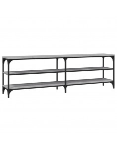 Mobile Porta TV Grigio Sonoma 160x30x50 cm in Legno Multistrato 2