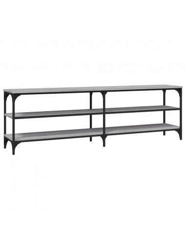 Mobile Porta TV Grigio Sonoma 160x30x50 cm in Legno Multistrato