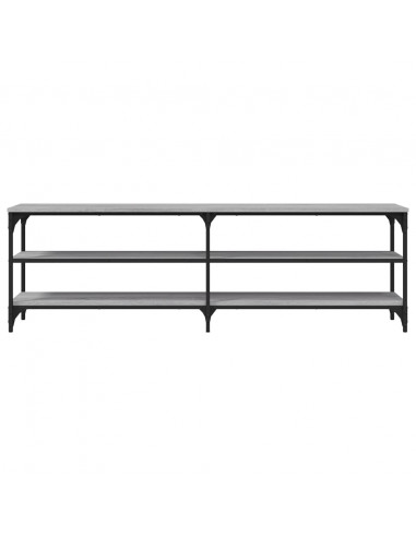 Mobile Porta TV Grigio Sonoma 160x30x50 cm in Legno Multistrato