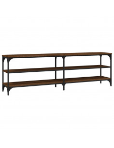 Mobile Porta TV Rovere Marrone 160x30x50 cm Legno Multistrato 2