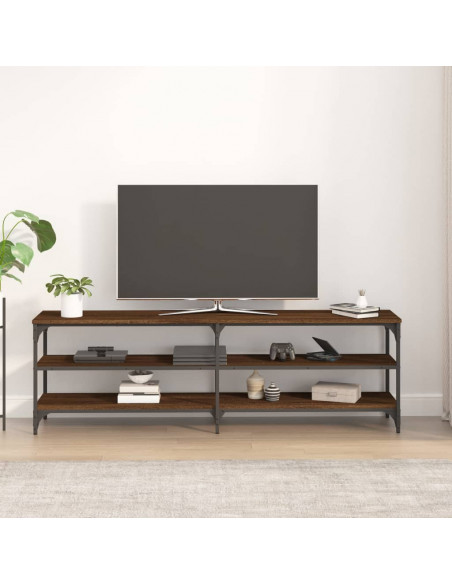 Mobile Porta TV Rovere Marrone 160x30x50 cm Legno Multistrato