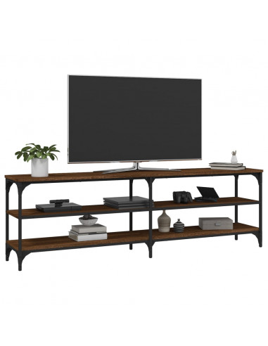 Mobile Porta TV Rovere Marrone 160x30x50 cm Legno Multistrato