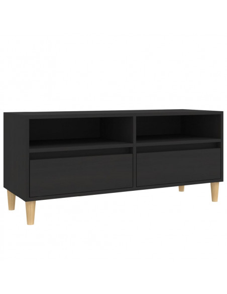 Mobile Porta TV Nero 100x34,5x44,5 cm in Legno Multistrato