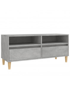 Mobile per TV Grigio Cemento 100x34,5x44,5 cm Legno Multistrato 2