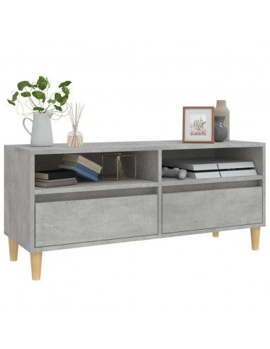 Mobile per TV Grigio Cemento 100x34,5x44,5 cm Legno Multistrato
