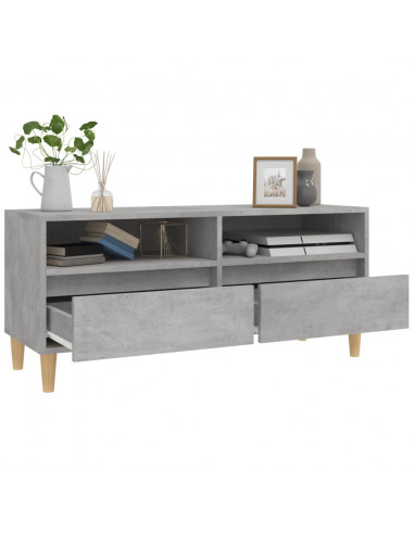 Mobile per TV Grigio Cemento 100x34,5x44,5 cm Legno Multistrato