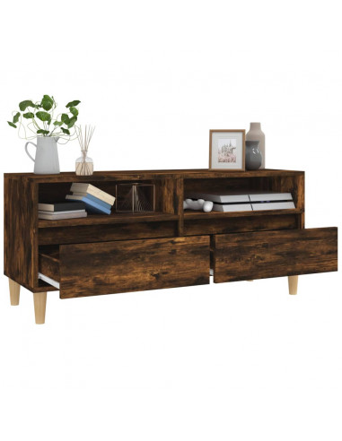 Mobile TV Rovere Fumo 100x34,5x44,5 cm in Legno Multistrato