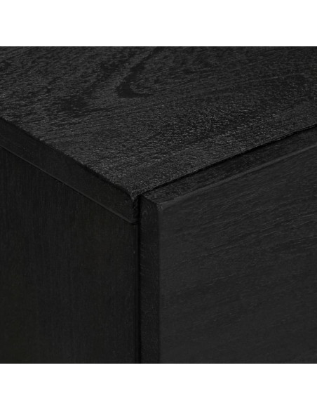 Credenza Nera 40x33x75 cm in Legno Multistrato