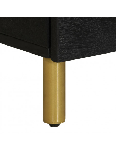 Credenza Nera 40x33x75 cm in Legno Multistrato