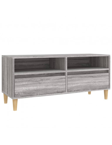 Mobile Porta TV Grigio Sonoma 100x34,5x44,5cm Legno Multistrato