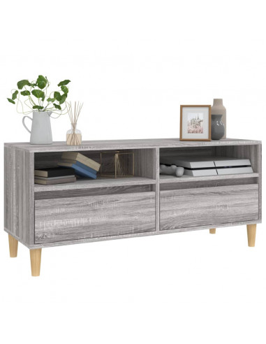 Mobile Porta TV Grigio Sonoma 100x34,5x44,5cm Legno Multistrato
