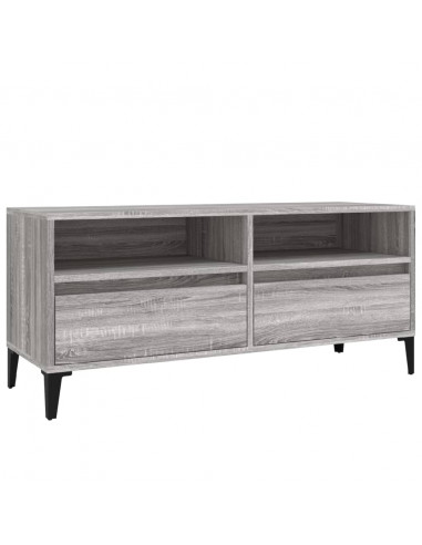 Mobile Porta TV Grigio Sonoma 100x34,5x44,5cm Legno Multistrato