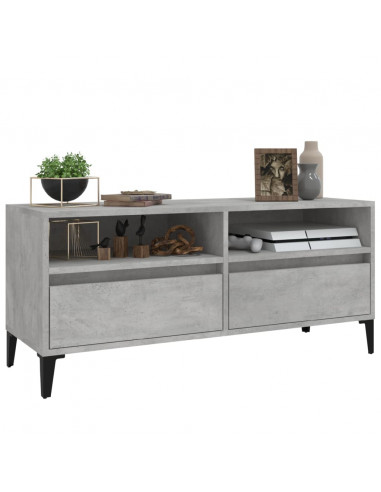 Mobile per TV Grigio Cemento 100x34,5x44,5 cm Legno Multistrato