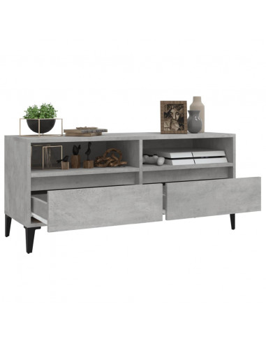 Mobile per TV Grigio Cemento 100x34,5x44,5 cm Legno Multistrato
