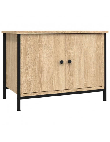 Mobile TV con Ante Rovere Sonoma 60x35x45 cm Legno Multistrato