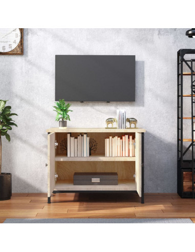 Mobile TV con Ante Rovere Sonoma 60x35x45 cm Legno Multistrato