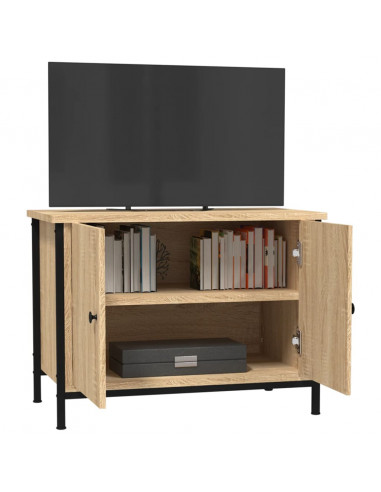 Mobile TV con Ante Rovere Sonoma 60x35x45 cm Legno Multistrato