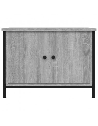 Mobile TV con Ante Grigio Sonoma 60x35x45 cm Legno Multistrato
