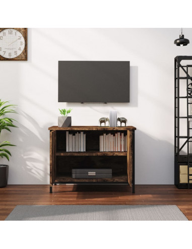 Mobile TV con Ante Rovere Marrone 60x35x45 cm Legno Multistrato
