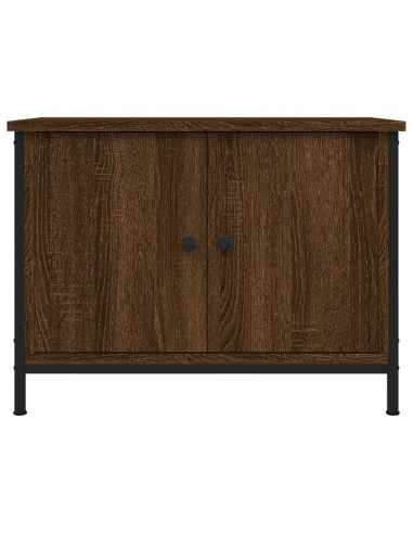 Mobile TV con Ante Rovere Marrone 60x35x45 cm Legno Multistrato