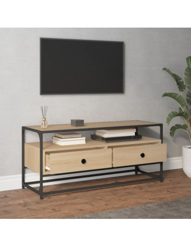 Mobile Porta TV Rovere Sonoma 100x35x45 cm in Legno Multistrato
