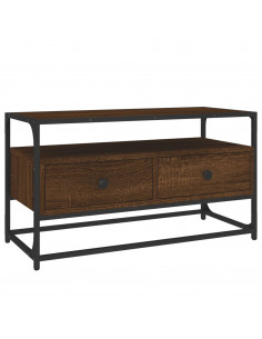 Mobile Porta TV Rovere Marrone 80x35x45 cm in Legno Multistrato 2