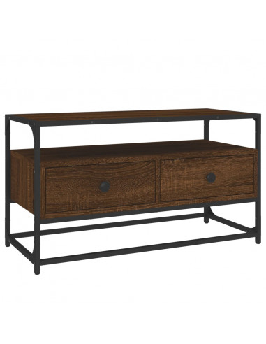 Mobile Porta TV Rovere Marrone 80x35x45 cm in Legno Multistrato