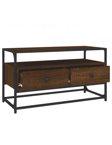 Mobile Porta TV Rovere Marrone 80x35x45 cm in Legno Multistrato