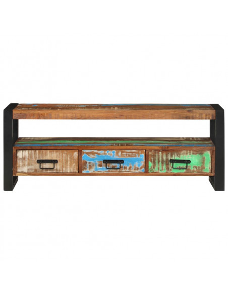 Mobile Porta TV 120x30x45 in Legno Massello di Recupero