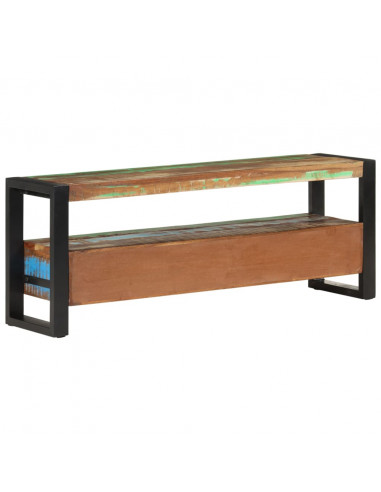 Mobile Porta TV 120x30x45 in Legno Massello di Recupero