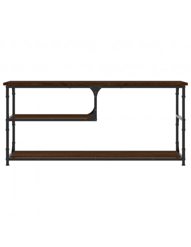Mobile TV Rovere Marrone 103x38x46,5 Legno Multistrato Acciaio