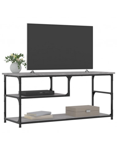 Mobile TV Grigio Sonoma 103x38x46,5cm Legno Multistrato Acciaio